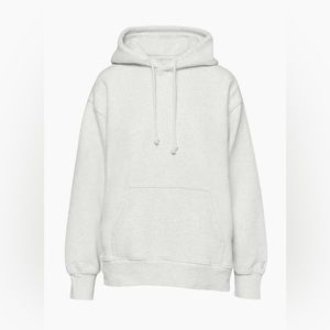Aritzia TNA Boyfriend Hoodie - Heather Cloud White Size 2 (very oversized)